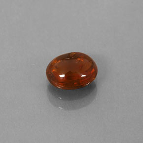 0.86 ct Orange Spessartite Garnet Gemstone, Spessartite Garnet Gem in Oval Cabochon Shape for Sale.