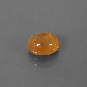 1.17 ct Orange Spessartite Garnet Gemstone, Spessartite Garnet Gem in Oval Cabochon Shape for Sale.