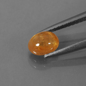 Spessartite Garnet Gemstone in 6.3 x 4.6 mm Size for Sale, Spessartite Garnet Stone in Mandarin Orange Color
