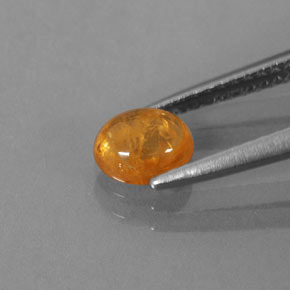 Spessartite Garnet Gemstone in 6 x 5 mm Size for Sale, Spessartite Garnet Stone in Mandarin Orange Color