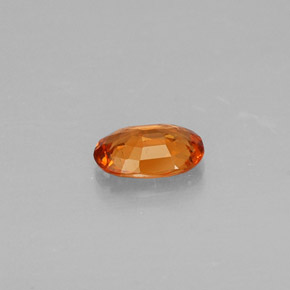 Spessartite Garnet Gemstone in 5.7 x 3.9 mm Size for Sale, Spessartite Garnet Stone in Mandarin Orange Color