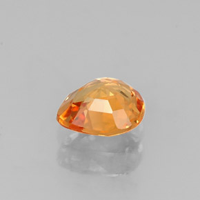 Spessartite Garnet Gemstone in 6.2 x 5.5 mm Size for Sale, Spessartite Garnet Stone in Mandarin Orange Color