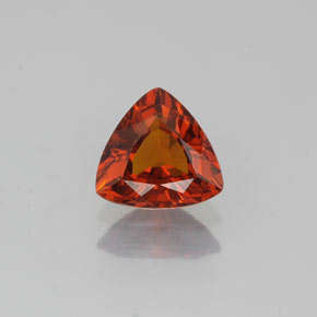 0.96 ct Orange Spessartite Garnet Gemstone, Spessartite Garnet Gem in Trillion Facet Shape for Sale.