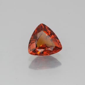 0.96 ct Orange Spessartite Garnet Stone, Natural Spessartite Garnet in Trillion Facet Shape for Sale