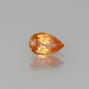 0.64 ct Orange Spessartite Garnet Stone, Natural Spessartite Garnet in Pear Facet Shape for Sale