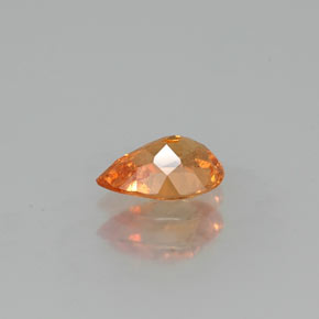 Spessartite Garnet Gemstone in 6.6 x 4.3 mm Size for Sale, Spessartite Garnet Stone in Mandarin Orange Color