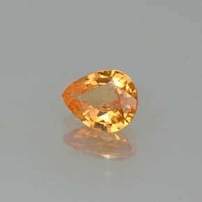 0.78 ct Orange Spessartite Garnet Stone, Natural Spessartite Garnet in Pear Facet Shape for Sale