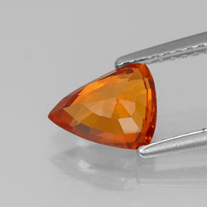 Spessartite Garnet Gemstone in 8.1 x 6.4 mm Size for Sale, Spessartite Garnet Stone in Orange Color