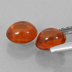 Spessartite Garnet Gemstone in 5.2 x 4.7 mm Size for Sale, Spessartite Garnet Stone in Orange Color