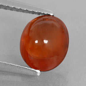 Warm Orange Spessartite Garnet Gem - 2.4ct Oval Cabochon (ID: 329407)