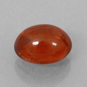 2.39 ct Orange Spessartite Garnet Stone, Natural Spessartite Garnet in Oval Cabochon Shape for Sale