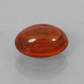 2.48 ct Orange Spessartite Garnet Stone, Natural Spessartite Garnet in Oval Cabochon Shape for Sale
