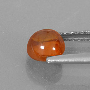 Spessartite Garnet Gemstone in 6 mm (calibrated) Size for Sale, Spessartite Garnet Stone in Orange Color