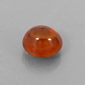 2.01 ct Orange Spessartite Garnet Stone, Natural Spessartite Garnet in Oval Cabochon Shape for Sale