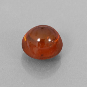 2.27 ct Orange Spessartite Garnet Stone, Natural Spessartite Garnet in Round Cabochon Shape for Sale