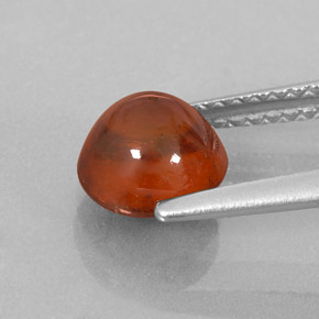 Spessartite Garnet Gemstone in 7 mm (calibrated) Size for Sale, Spessartite Garnet Stone in Red Orange Color