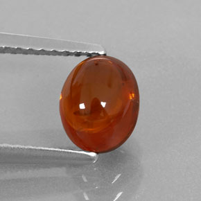 2.2ct Oval Cabochon Red Orange Spessartite Garnet for sale thumb image of 2.2ct Oval Cabochon Red Orange Spessartite Garnet (ID: 329511)