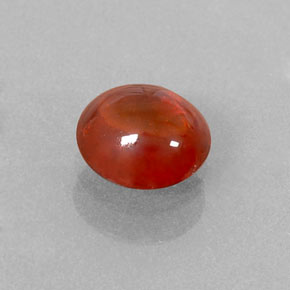 1.14 ct Orange Spessartite Garnet Stone, Natural Spessartite Garnet in Oval Cabochon Shape for Sale