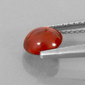 Spessartite Garnet Gemstone in 6.1 x 5.7 mm Size for Sale, Spessartite Garnet Stone in Red Orange Color