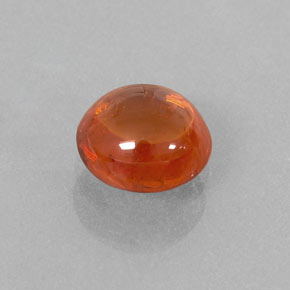 1.26 ct Orange Spessartite Garnet Stone, Natural Spessartite Garnet in Oval Cabochon Shape for Sale