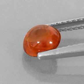 Spessartite Garnet Gemstone in 6.2 x 5.9 mm Size for Sale, Spessartite Garnet Stone in Orange Color