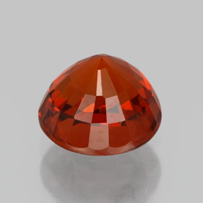 Spessartite Garnet Gemstone in 7 mm (calibrated) Size for Sale, Spessartite Garnet Stone in Red Orange Color