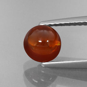 1.80 ct Orange Spessartite Garnet Gemstone, Spessartite Garnet Gem in Round Cabochon Shape for Sale.