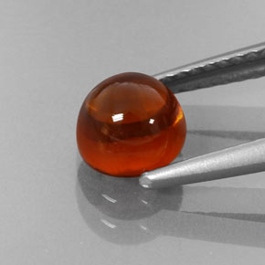 Spessartite Garnet Gemstone in 6 mm (calibrated) Size for Sale, Spessartite Garnet Stone in Orange Color