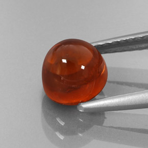 Spessartite Garnet Gemstone in 6.5 mm (calibrated) Size for Sale, Spessartite Garnet Stone in Orange Color