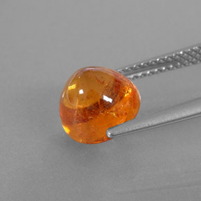 Spessartite Garnet Gemstone in 8 mm (calibrated) Size for Sale, Spessartite Garnet Stone in Orange Color