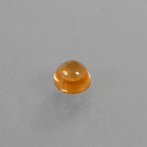 0.87 ct Orange Spessartite Garnet Stone, Natural Spessartite Garnet in Round Cabochon Shape for Sale