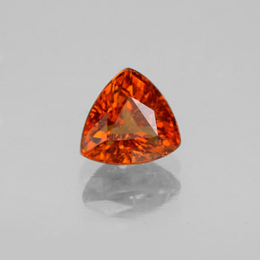 1.56 ct Orange Spessartite Garnet Stone, Natural Spessartite Garnet in Trillion Facet Shape for Sale