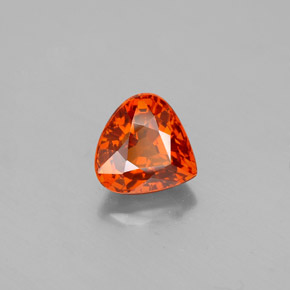 1.88 ct Orange Spessartite Garnet Stone, Natural Spessartite Garnet in Pear Facet Shape for Sale