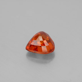 Spessartite Garnet Gemstone in 7.2 x 7 mm Size for Sale, Spessartite Garnet Stone in Red Orange Color