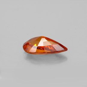 Spessartite Garnet Gemstone in 10.3 x 5.4 mm Size for Sale, Spessartite Garnet Stone in Red Orange Color