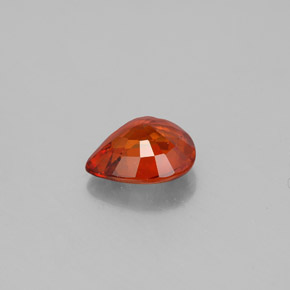 Spessartite Garnet Gemstone in 7.8 x 6.6 mm Size for Sale, Spessartite Garnet Stone in Red Orange Color