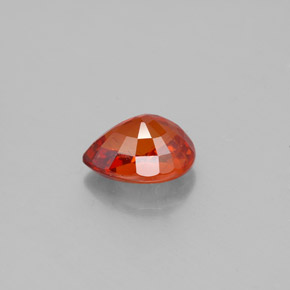 Spessartite Garnet Gemstone in 7.8 x 5.8 mm Size for Sale, Spessartite Garnet Stone in Red Orange Color