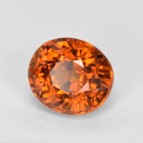 1.07 ct Orange Spessartite Garnet Stone, Natural Spessartite Garnet in Oval Facet Shape for Sale