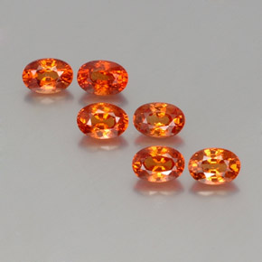 0.8ct Oval Facet Orange Spessartite Garnet for sale thumb image of 0.8ct Oval Facet Orange Spessartite Garnet (ID: 358842)