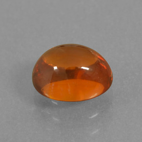 1.50 ct Orange Spessartite Garnet Stone, Natural Spessartite Garnet in Oval Cabochon Shape for Sale