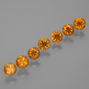 Aprikose Orange Spessartin-Granat Edelstein - 0.3ct Diamanten-Schliff (ID: 368420)