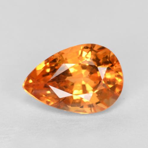 0.9ct Pear Facet Orange Spessartite Garnet for sale thumb image of 0.9ct Pear Facet Orange Spessartite Garnet (ID: 368567)