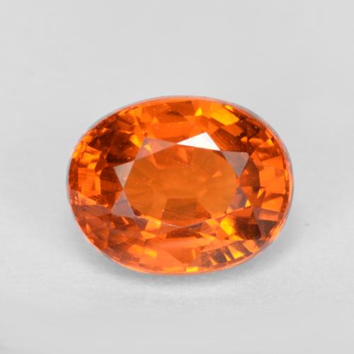 1.2ct Oval Facet Reddish Orange Spessartite Garnet for sale thumb image of 1.2ct Oval Facet Reddish Orange Spessartite Garnet (ID: 368723)