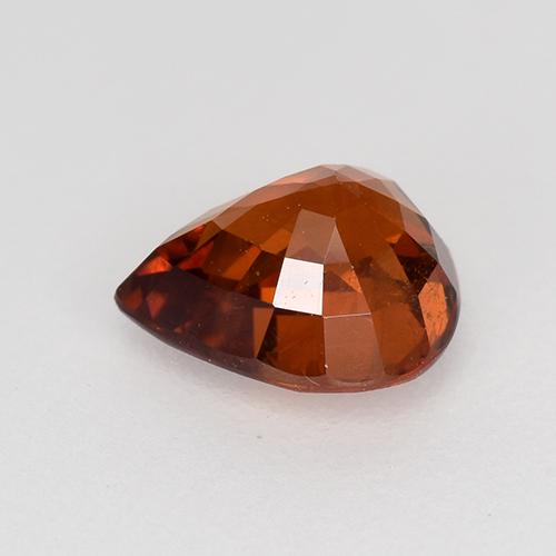 Spessartite Garnet Gemstone in 6.5 x 5.4 mm Size for Sale, Spessartite Garnet Stone in Medium Dark Red Color