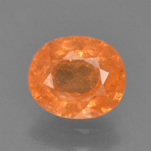 hellorange Spessartin-Granat Edelstein - 1.4ct Oval facettiert (ID: 378717)