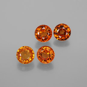 0.7ct Round Facet Red Orange Spessartite Garnet for sale thumb image of 0.7ct Round Facet Red Orange Spessartite Garnet (ID: 378722)