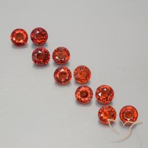 3.51ctw Natural Intense Red Spessartite Garnet, Round, VS