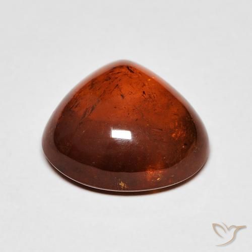 Spessartite Garnet Gemstone in 12 x 12 mm (calibrated) Size for Sale, Spessartite Garnet Stone in Reddish Orange Color