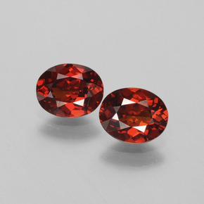 1.72 ct Orange Spessartite Garnet Gemstone, Spessartite Garnet Gem in Oval Facet Shape for Sale.