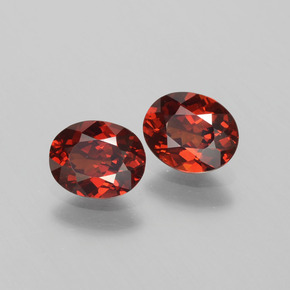1.72 ct Orange Spessartite Garnet Stone, Natural Spessartite Garnet in Oval Facet Shape for Sale